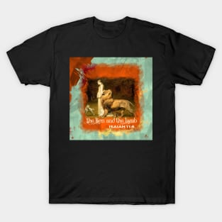 The Lion and The Lamb Isaiah Bible Verse rivier A-102021 T-Shirt